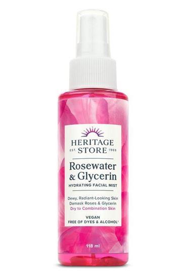 Heritage Store Rosewater with glycerin 118 Milliliter