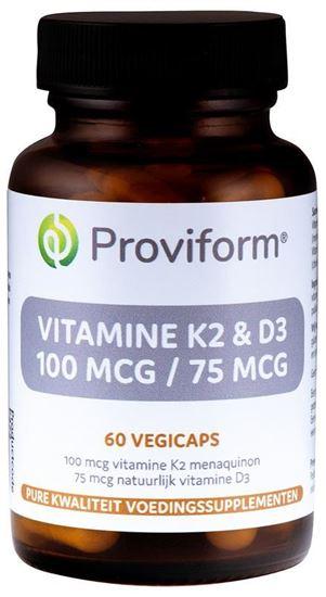 Proviform Vitamine K2 100mcg & D3 75mcg 60 Vegetarische capsules