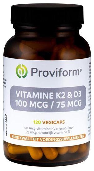 Proviform Vitamine K2 100mcg & D3 75mcg 120 Vegetarische capsules