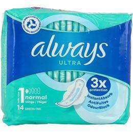 Always Maandverband ultra normal plus 14 Stuks