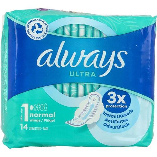 Always Maandverband ultra normal plus 14 Stuks