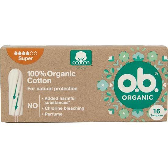 OB Organic cotton tampons super 16 Stuks