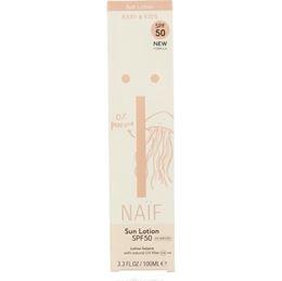 Naif Zon baby & kids lotion parfumvrij SPF50 100 Milliliter