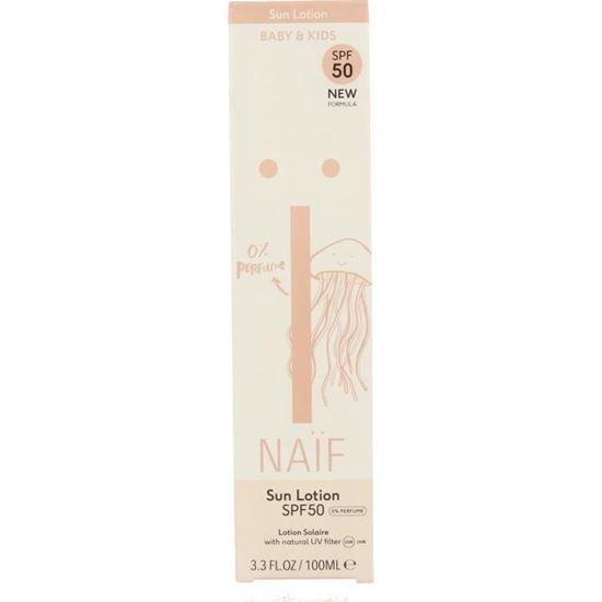 Naif Zon baby & kids lotion parfumvrij SPF50 100 Milliliter