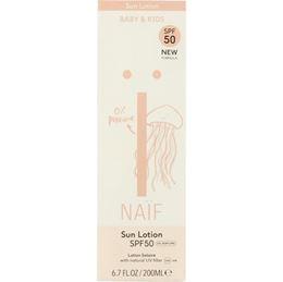 Naif Zon baby & kids lotion parfumvrij SPF50 200 Milliliter