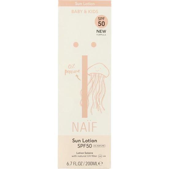 Naif Zon baby & kids lotion parfumvrij SPF50 200 Milliliter