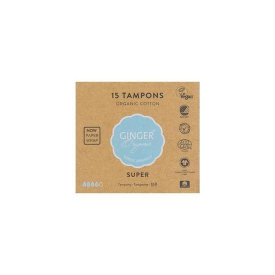 Ginger Organic Tampon super 15 Stuks