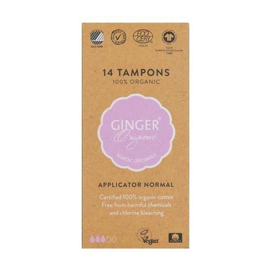 Ginger Organic Tampon normaal met applicator 14 Stuks