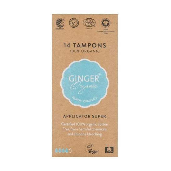 Ginger Organic Tampon super met applicator 14 Stuks