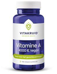 Vitakruid Vitamine A 4000 IE vegan 100 Vegetarische capsules