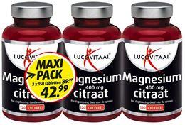 Lucovitaal Magnesium citraat 3-pack 450 Stuks