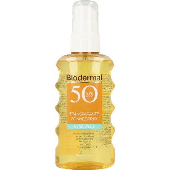 Biodermal Hydra plus transparante zonnespray SPF50 175 Milliliter