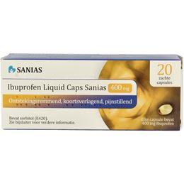 Sanias Ibuprofen liquid 400mg 20 Capsules