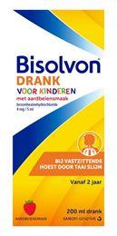 Bisolvon Drank kind aardbei 200 Milliliter