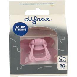 Difrax Fopspeen natural 20+ rose 1 Stuks