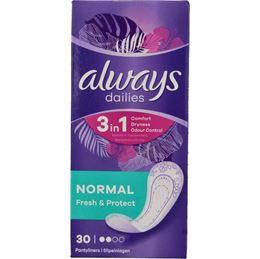 Always Fresh & protect inlegkruisjes normal 30 Stuks