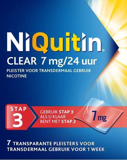 NiQuitin Clear pleisters Stap 3 7mg 7st