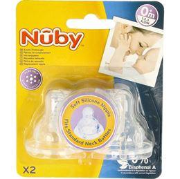 Nuby Siliconen speen 3-standen