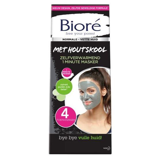 Biore Zelfverwarmend 1 minuut masker 4 Stuks