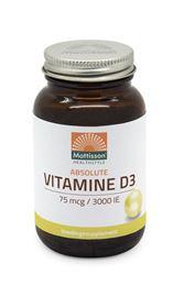 Mattisson Vitamine D3 75 mcg 3000IE 240 Capsules