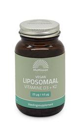 Mattisson Vegan liposomaal Vitamine D3 + K2 60 Vegetarische capsules