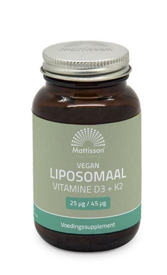 Mattisson Vegan liposomaal Vitamine D3 + K2 60 Vegetarische capsules