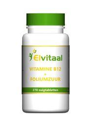 Elvitaal/elvitum Vitamine B12 1000mcg + foliumzuur 270 Zuigtabletten