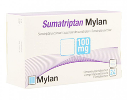 Afbeeldingen van Sumatriptan 100 mg Mylan 6 Stk.