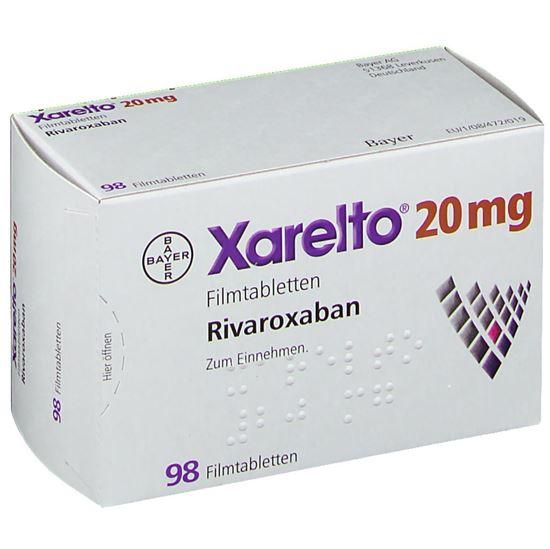 Afbeelding van Xarelto 20mg 100TB