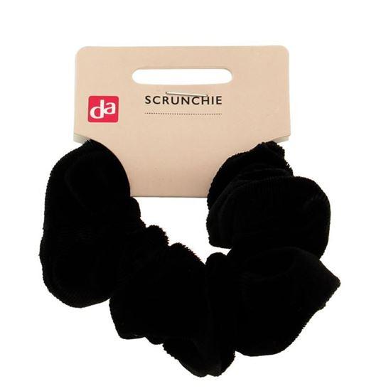 DA Scrunchie velvet zwart 1 Stuks