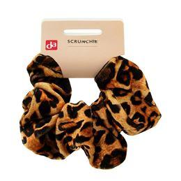 DA Scrunchie velvet panterprint 1 Stuks