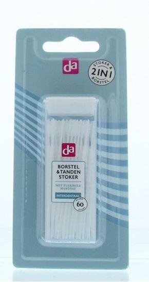 DA Borstel en tandenstoker 2-in-1 60 Stuks