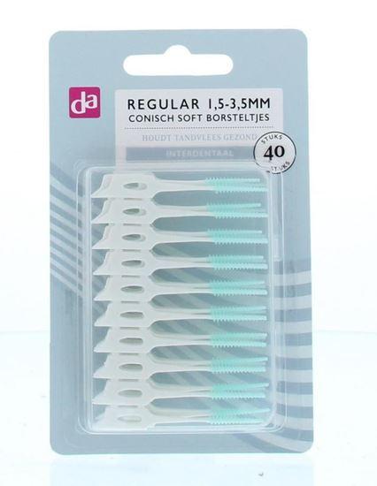 DA Interdentaal borstel conisch soft 1.5/3.5mm 40 Stuks