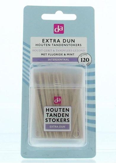 DA Tandenstokers hout extra dun 120 Stuks