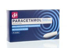 DA Paracetamol 500mg 10 Zetpillen