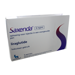 Saxenda injectievlst 6mg/ml voorgevulde pen 3ml 5st