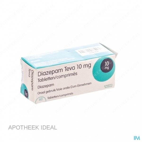 DIAZEPAM TEVA 10MG 60 TABLETTEN 1 DIAZEPAM TEVA 10MG 60 TABLETTEN