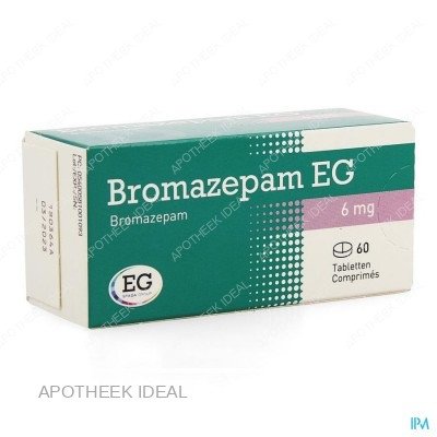 BROMAZEPAM EG 6MG 60 TABLETTEN 1 BROMAZEPAM EG 6MG 60 TABLETTEN