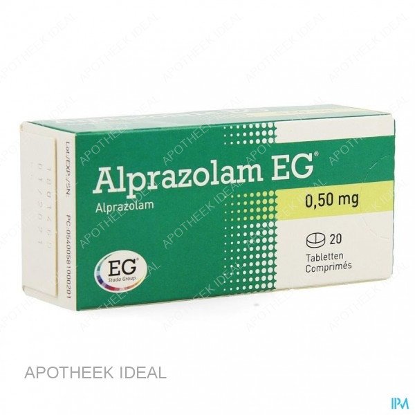 ALPRAZOLAM 0.50 MG 20 TABLETTEN 1 ALPRAZOLAM 0.50 MG 20 TABLETTEN