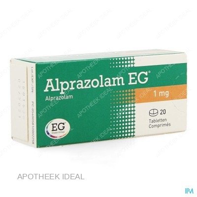 ALPRAZOLAM EG 1MG 20 TABLETTEN 1 ALPRAZOLAM EG 1MG 20 TABLETTEN
