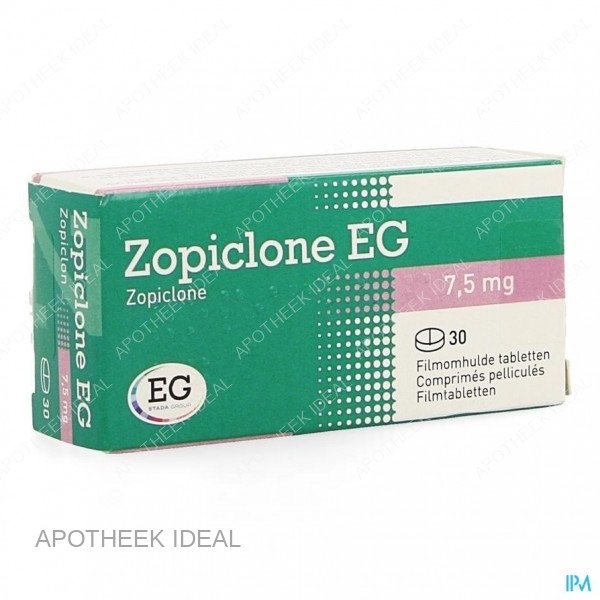 ZOPICLONE EG 7,5MG 30 TABLETTEN 1 zopiclone